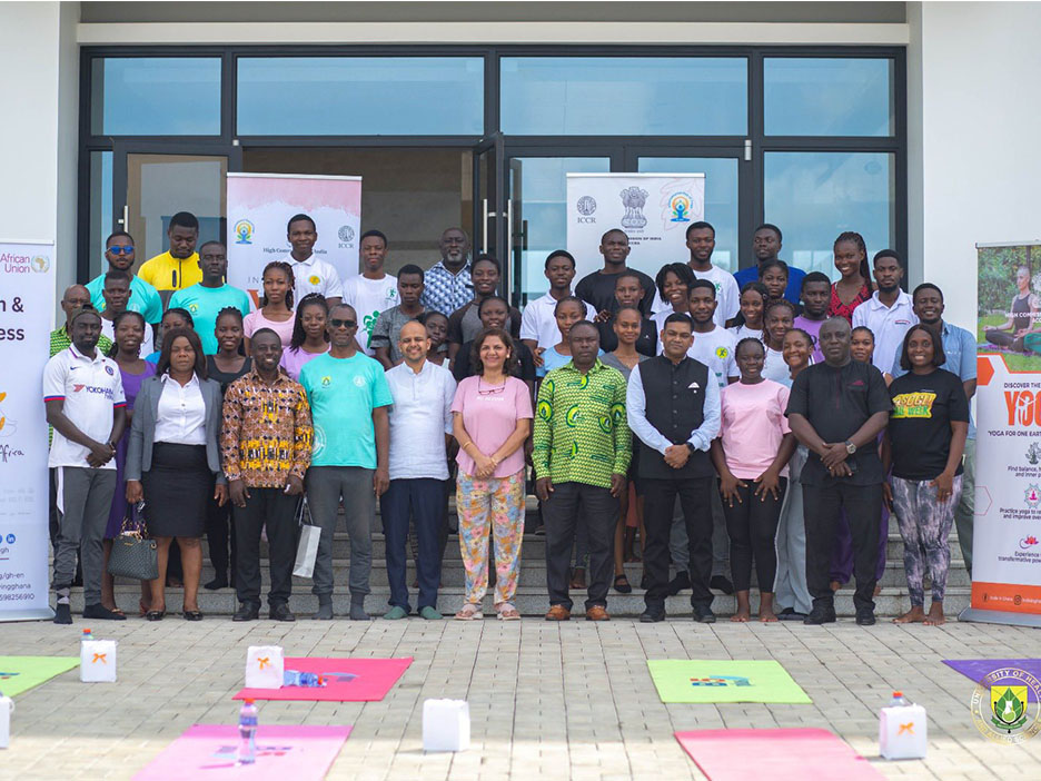 UHAS Celebrates International Yoga Day in Partnership with Indian High Commission